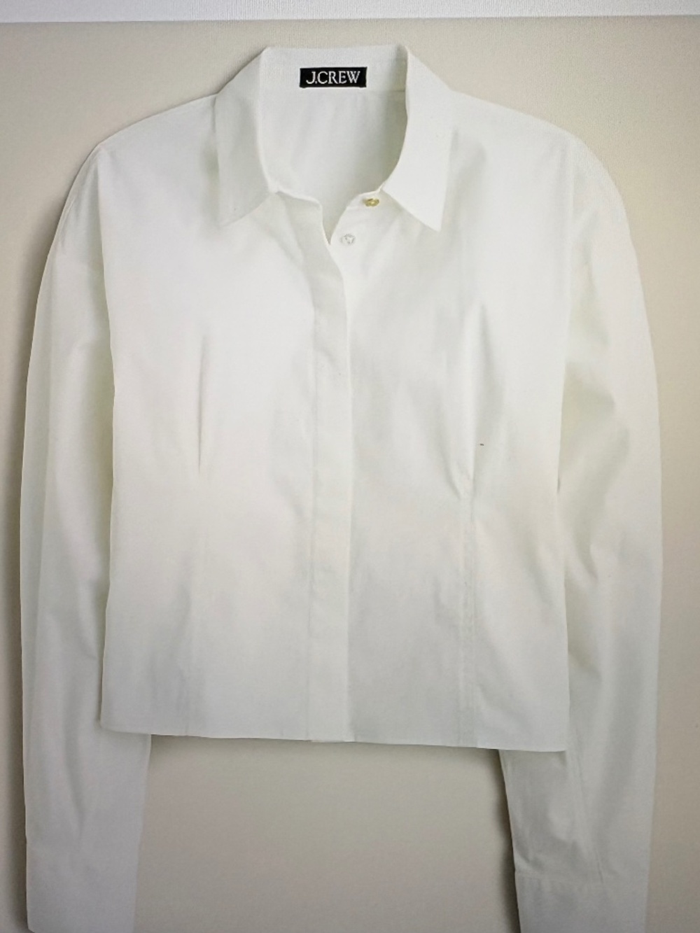 NWT J Crew Fitted button-up shirt in stretch cotton-blend poplin